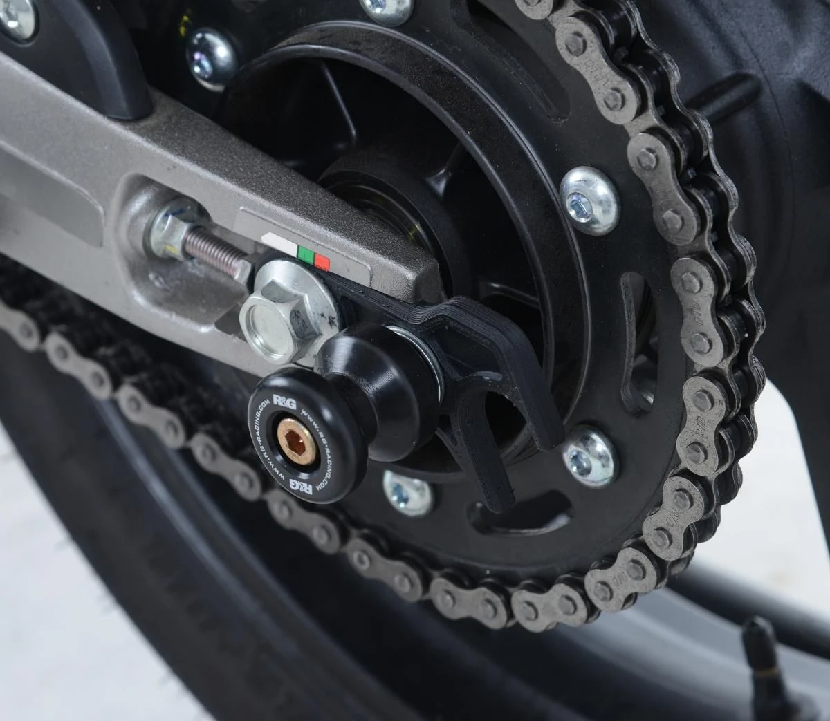 R&G CR0059BK Cotton Reels Bobbins Offset Zwart Honda CBR250RR 17- - Afbeelding 3