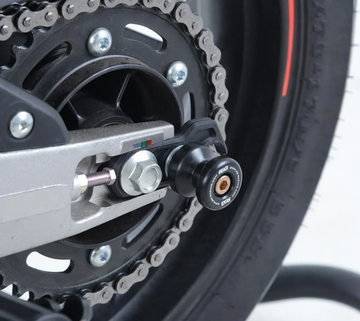 R&G CR0059BK Cotton Reels Bobbins Offset Zwart Honda CBR250RR 17- - Afbeelding 2