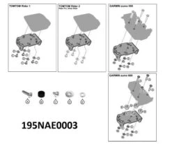 Kawasaki TomTom Rider En Zumo 550/660 Adapter Kit Voor GPS Bracket